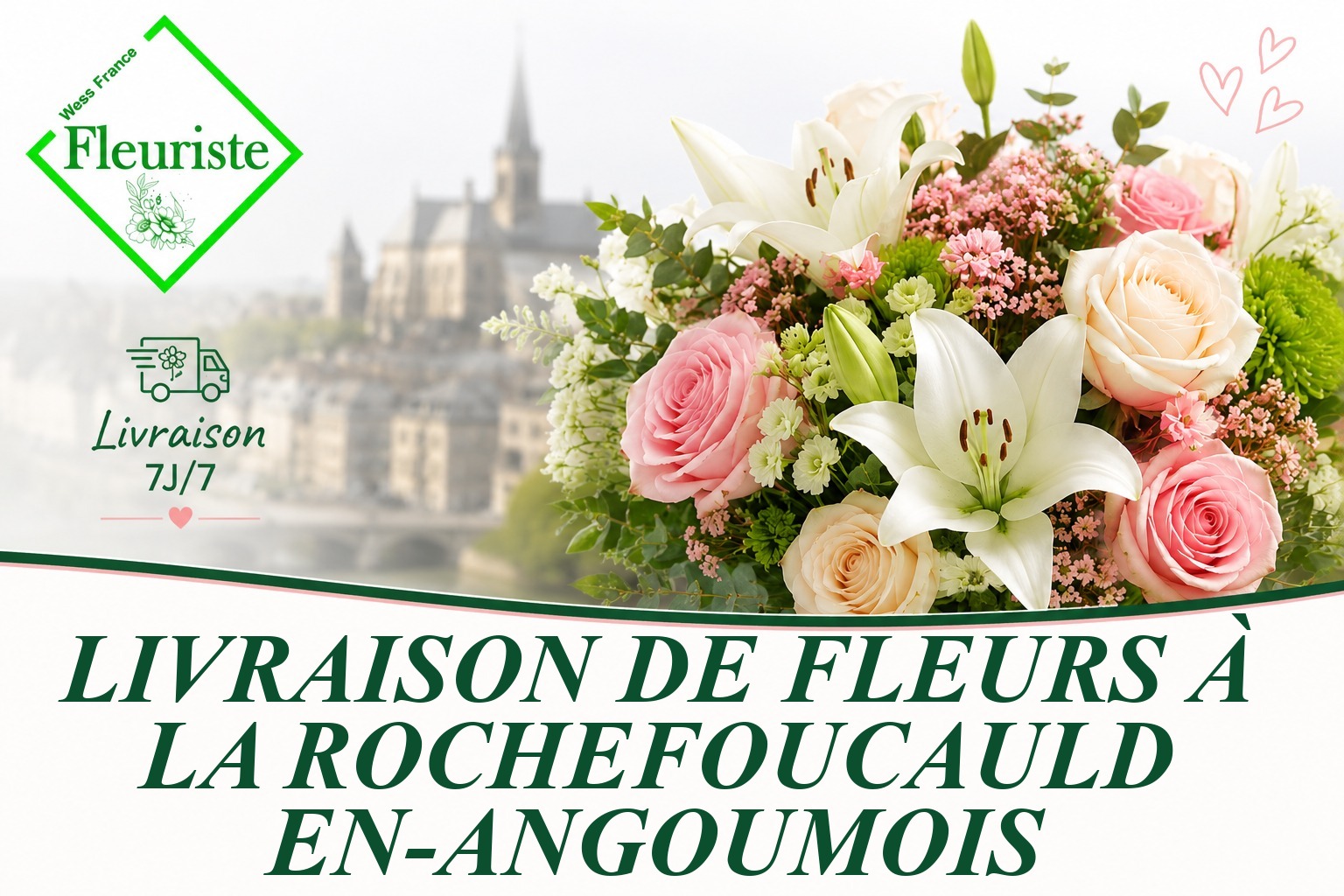 Livraison de fleurs à La Rochefoucauld-en-Angoumois
