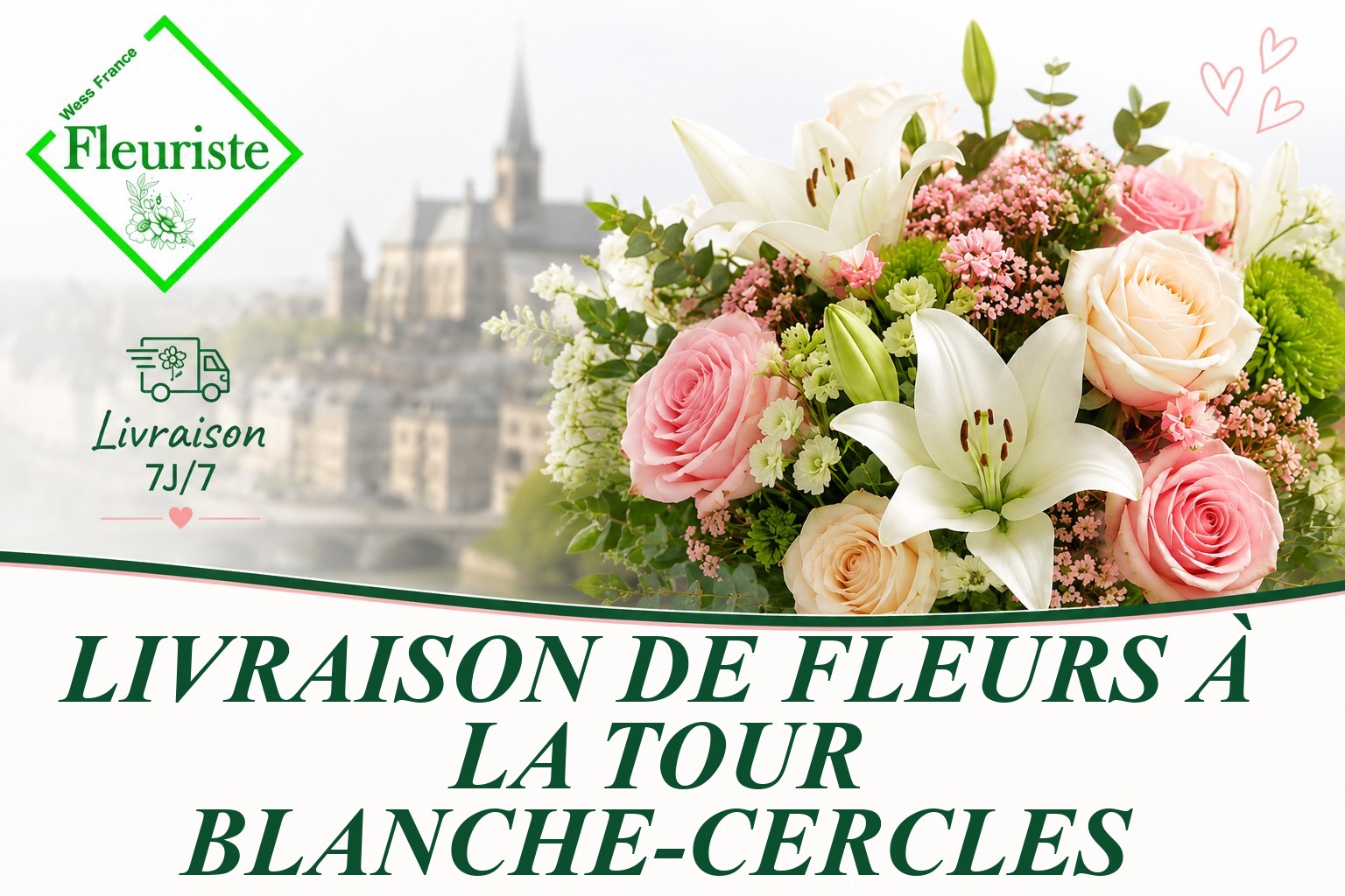 Livraison de fleurs à La Tour-Blanche-Cercles