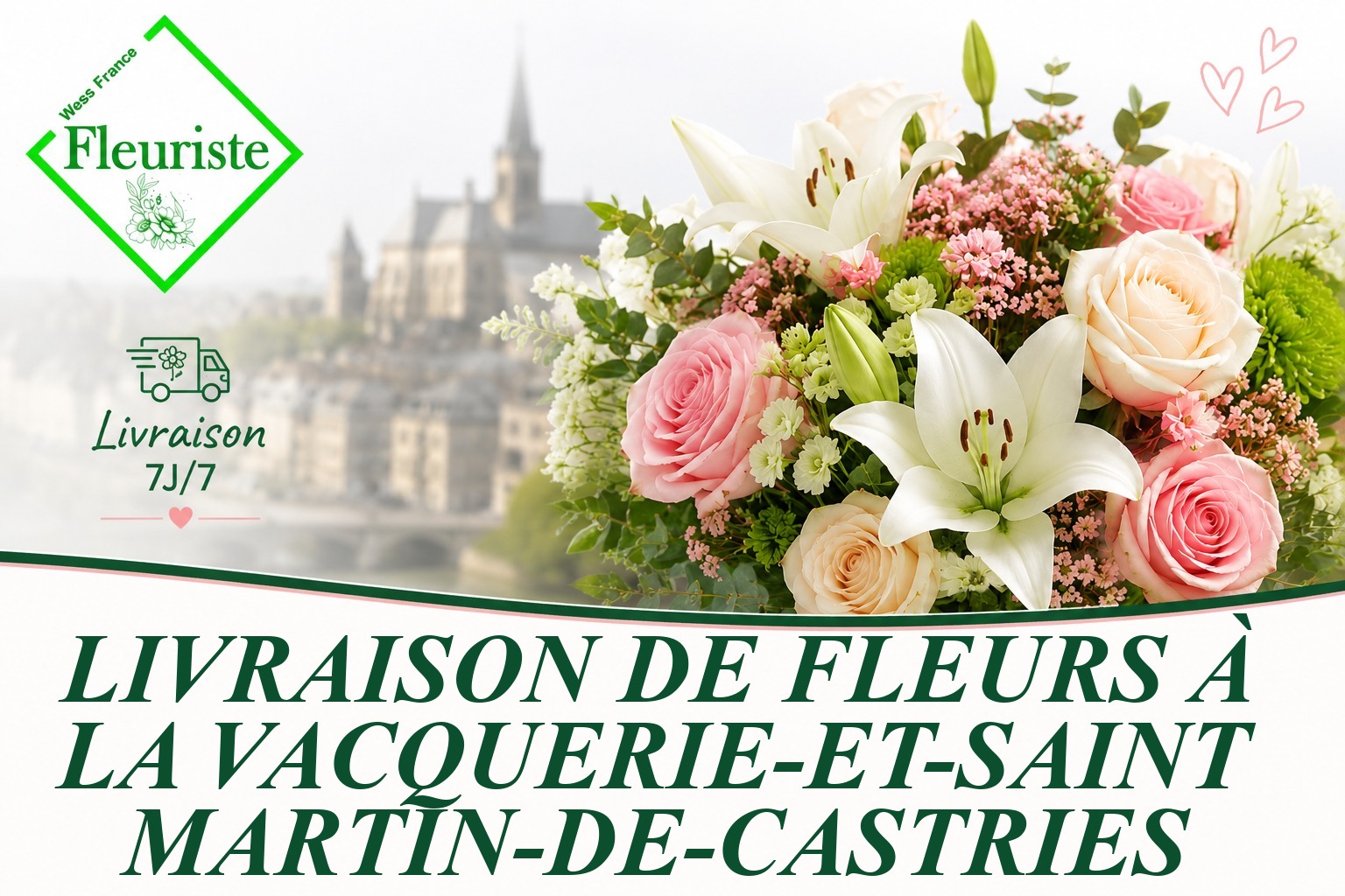 Livraison de fleurs à La Vacquerie-et-Saint-Martin-de-Castries
