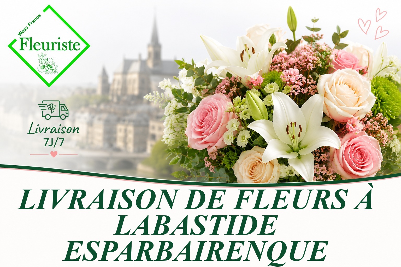 Livraison de fleurs à Labastide-Esparbairenque