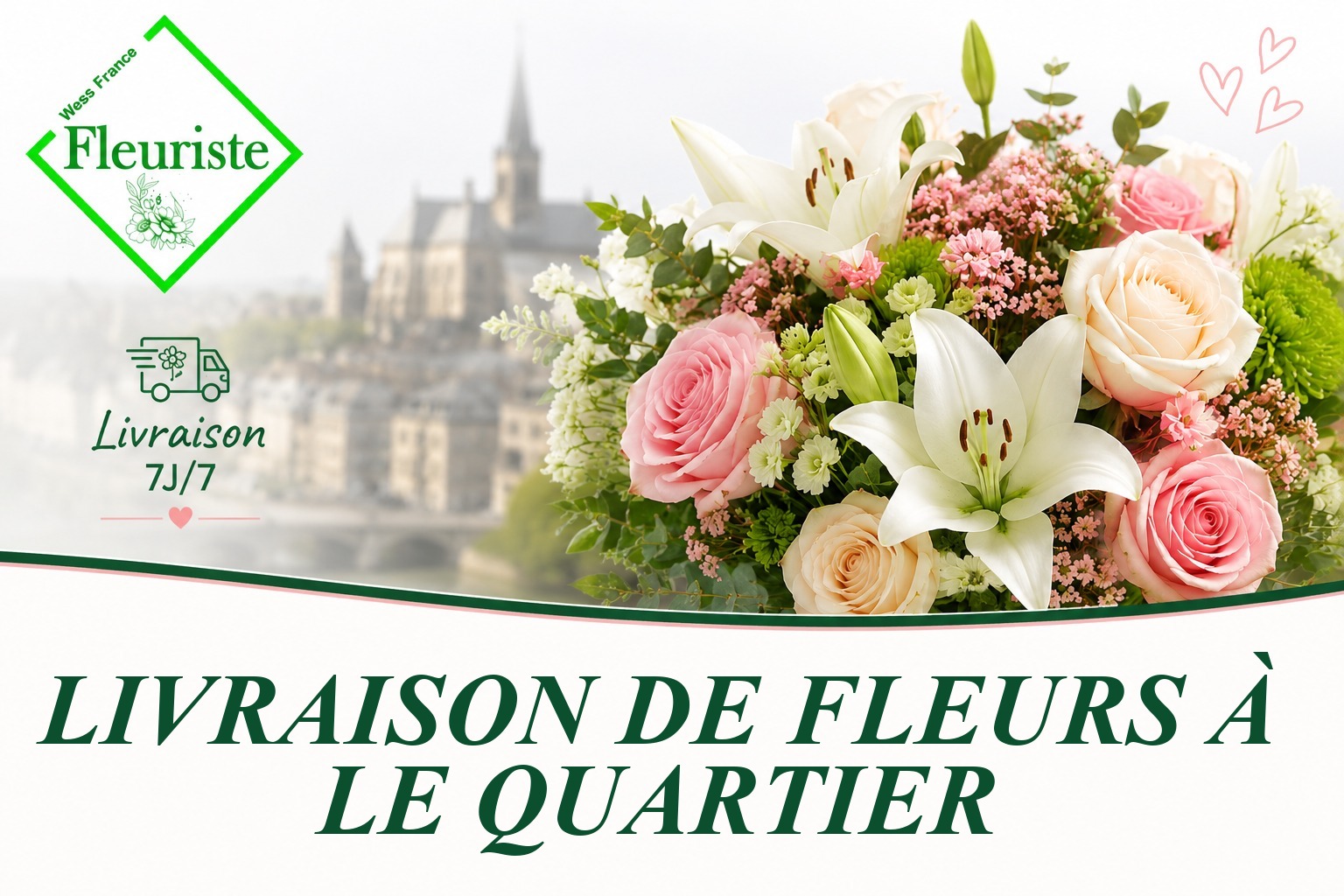 Livraison de fleurs à Le Quartier