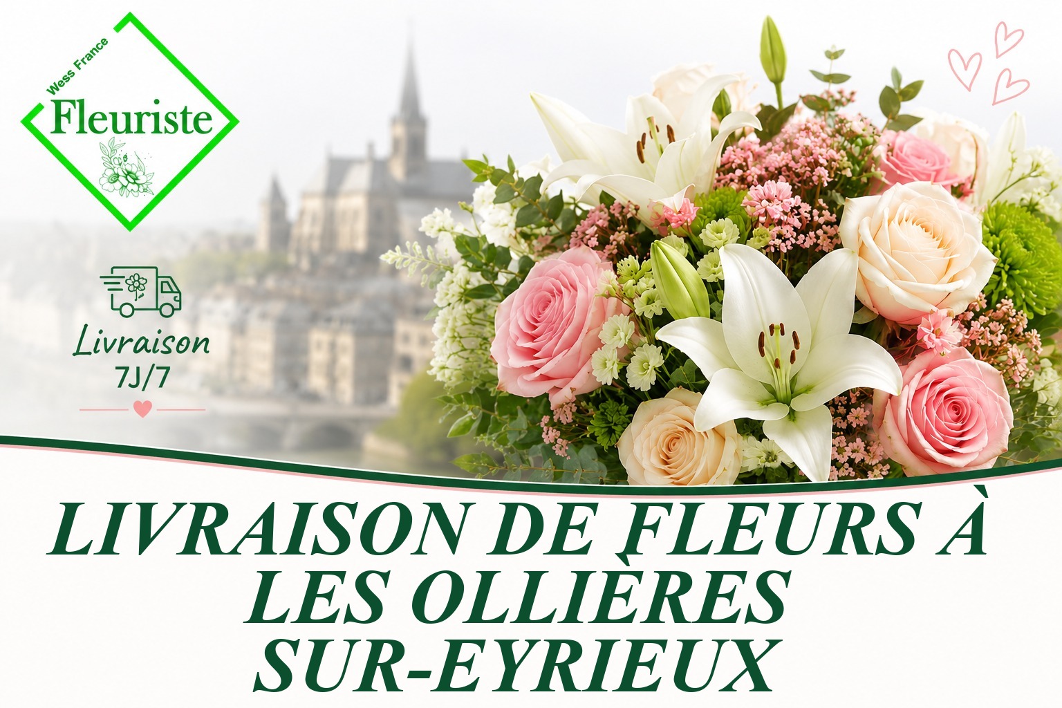 Livraison de fleurs à Les Ollières-sur-Eyrieux