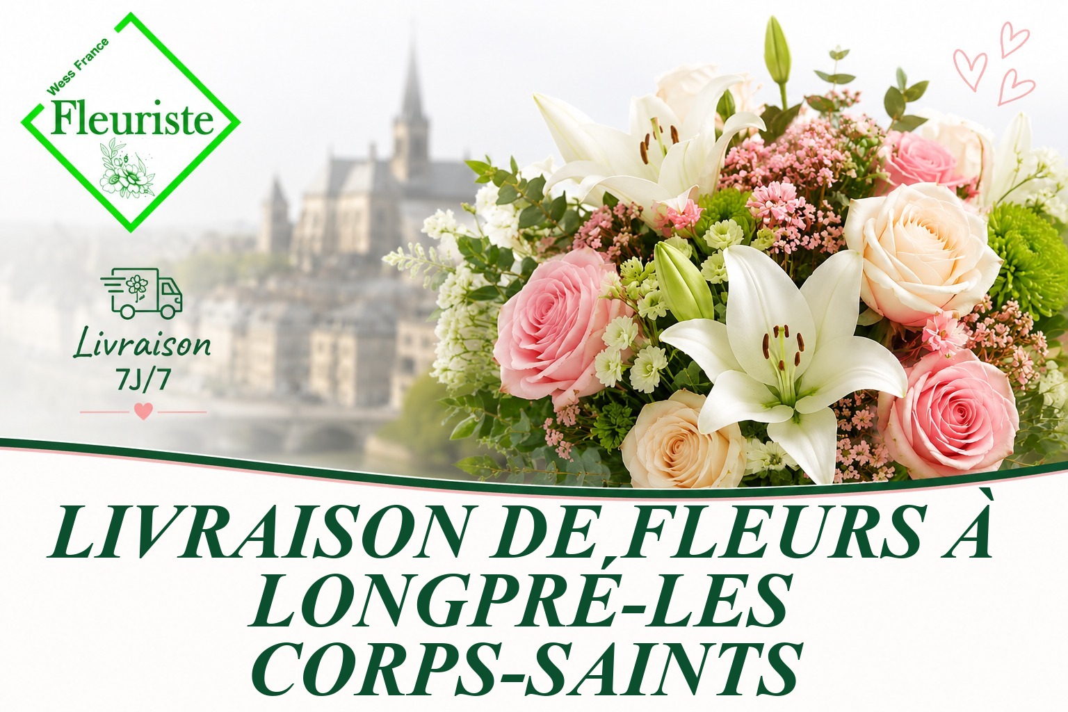 Livraison de fleurs à Longpré-les-Corps-Saints