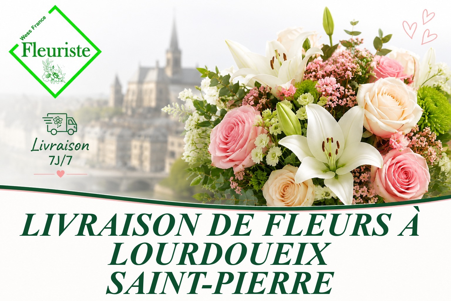 Livraison de fleurs à Lourdoueix-Saint-Pierre