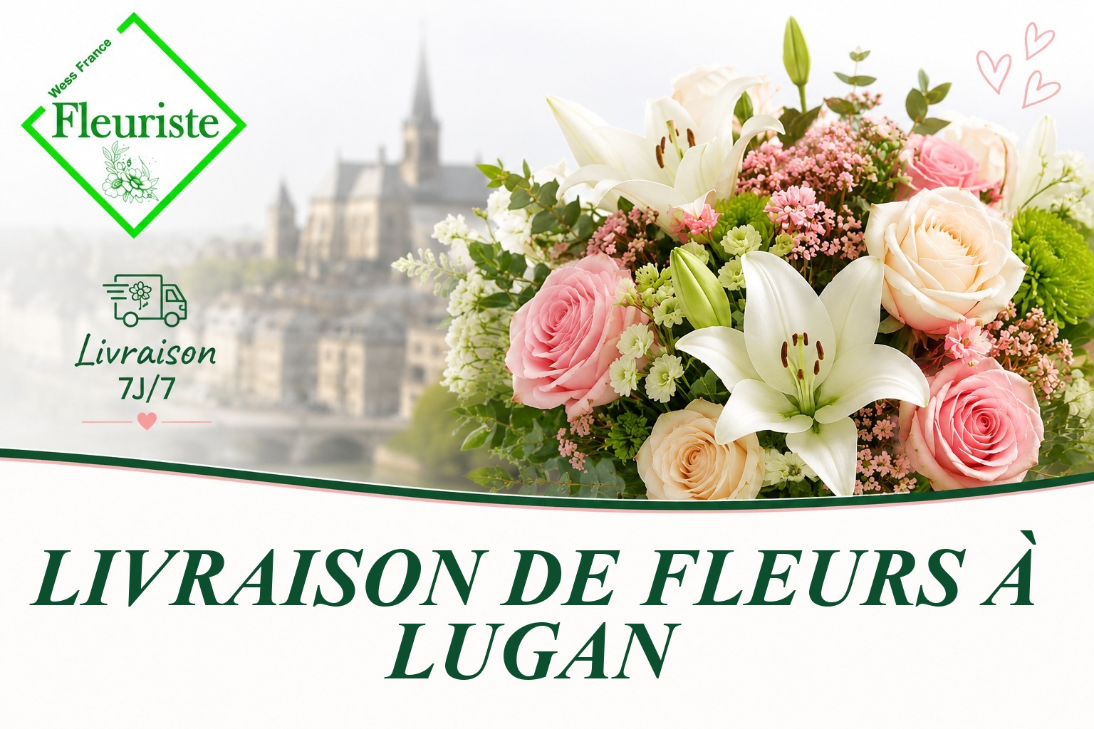 Livraison de fleurs à Lugan