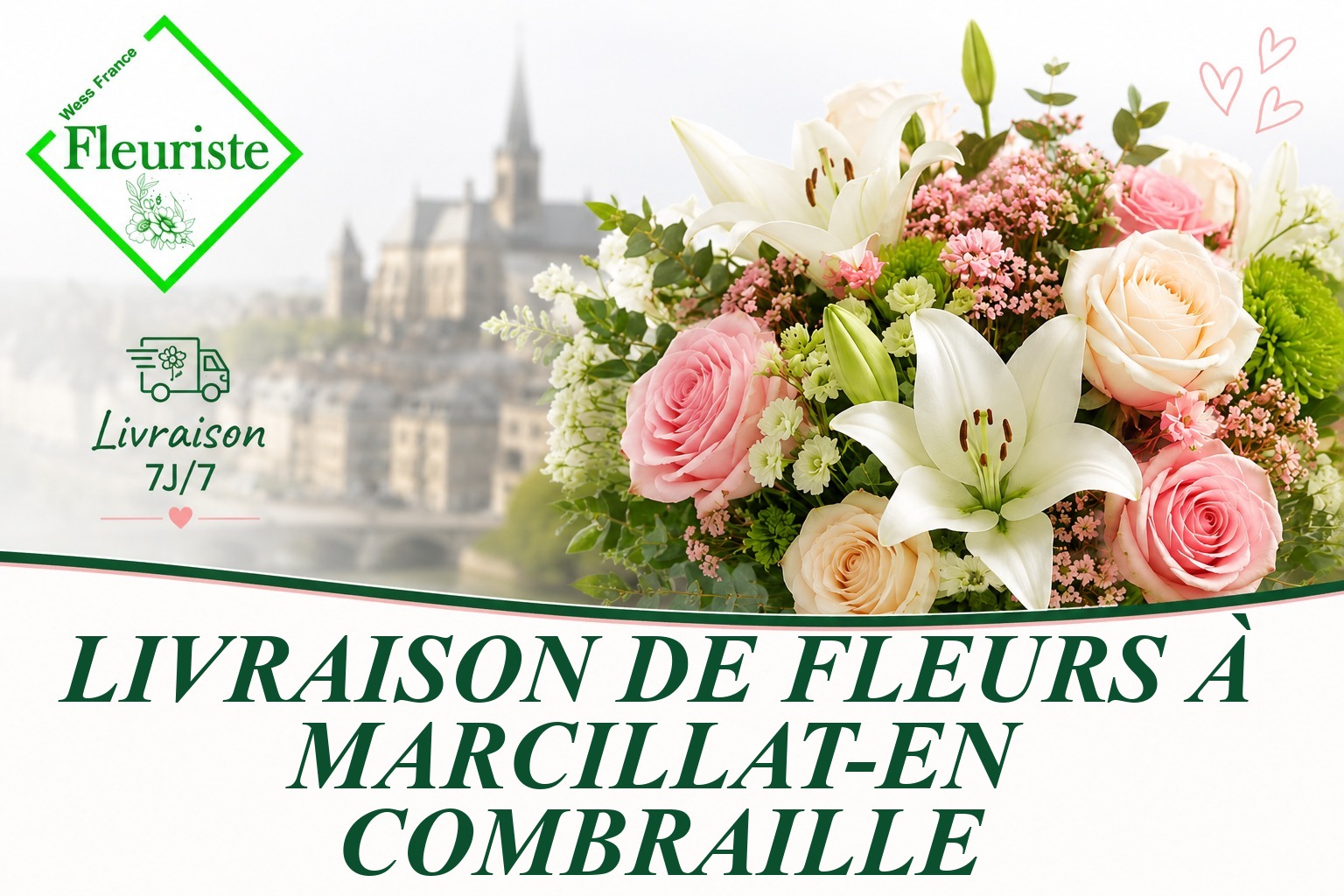 Livraison de fleurs à Marcillat-en-Combraille