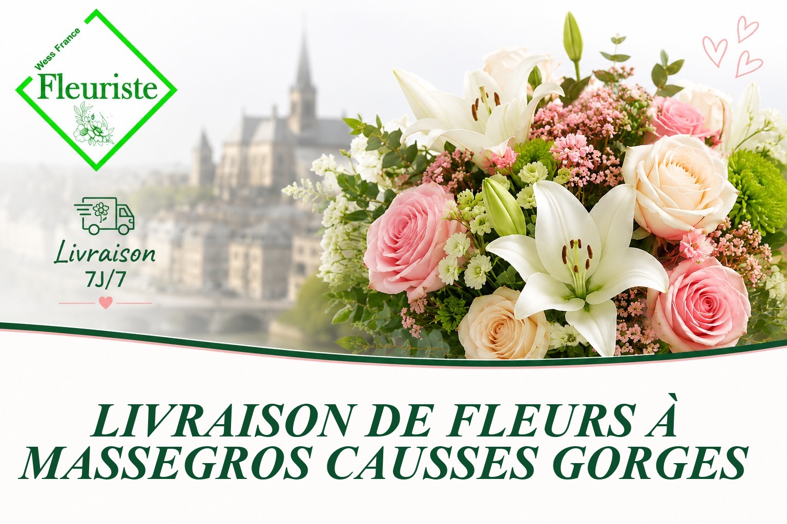 Livraison de fleurs à Massegros Causses Gorges