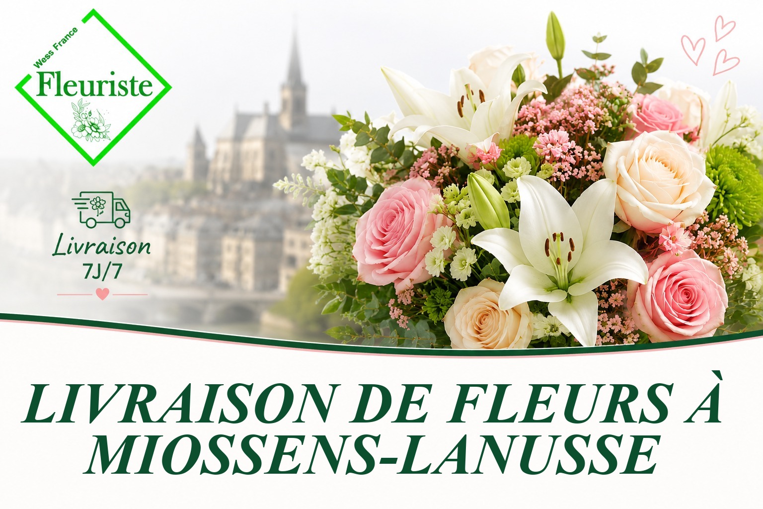 Livraison de fleurs à Miossens-Lanusse