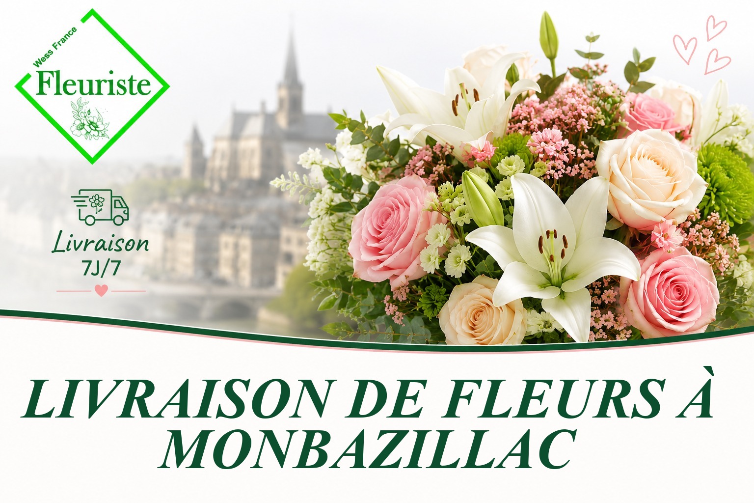 Livraison de fleurs à Monbazillac