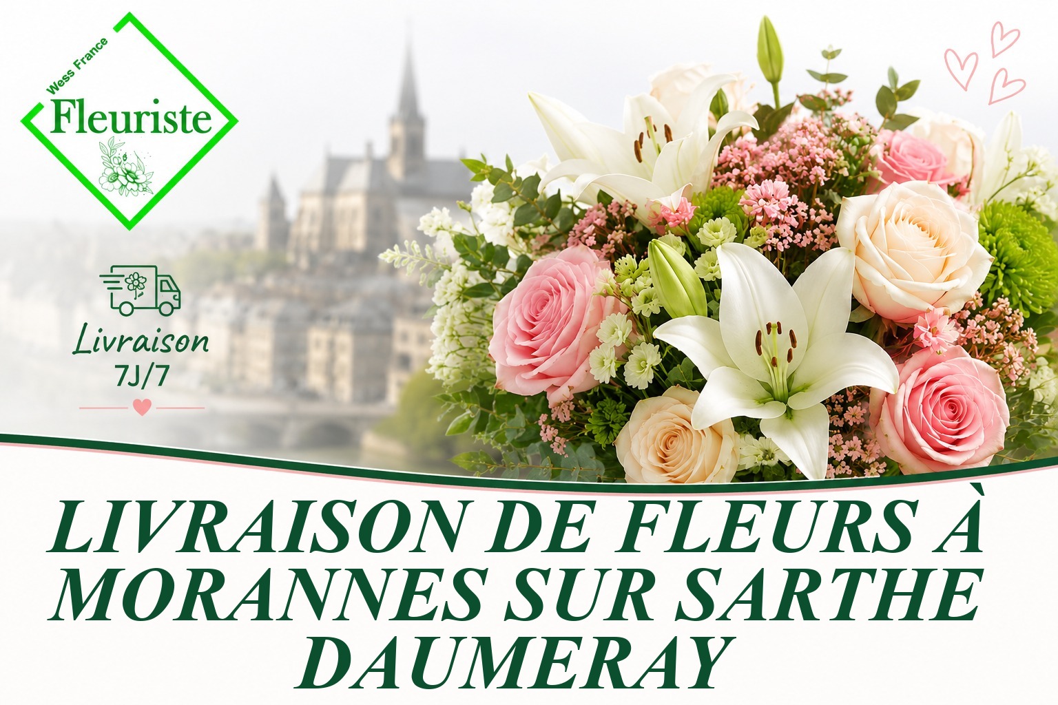 Livraison de fleurs à Morannes sur Sarthe-Daumeray