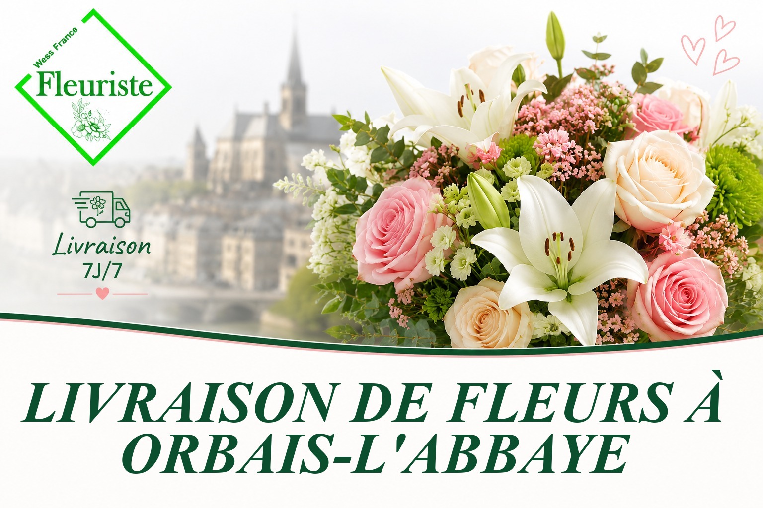 Livraison de fleurs à Orbais-l'Abbaye