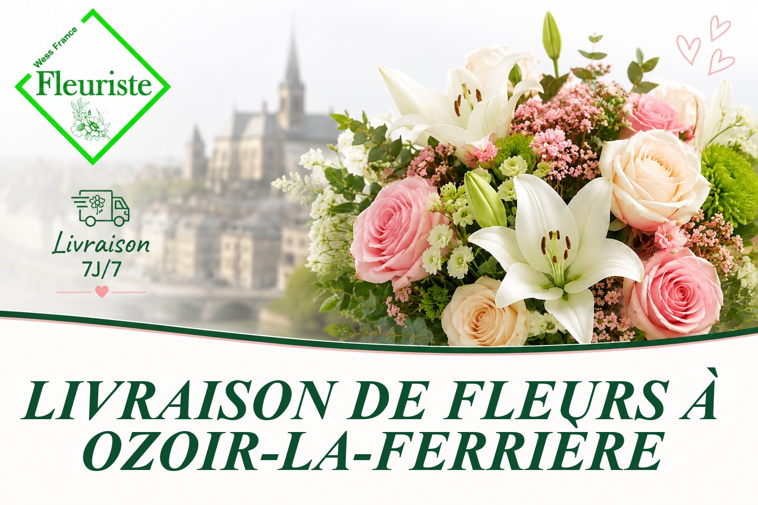Livraison de fleurs à Ozoir-la-Ferrière