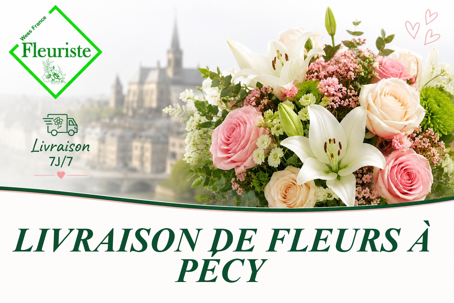 Livraison de fleurs à Pécy