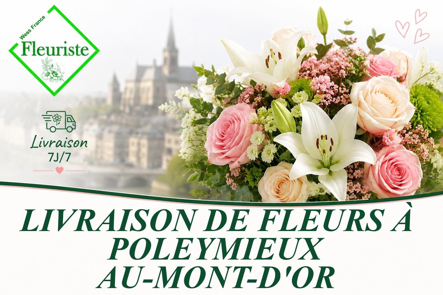 Livraison de fleurs à Poleymieux-au-Mont-d'Or