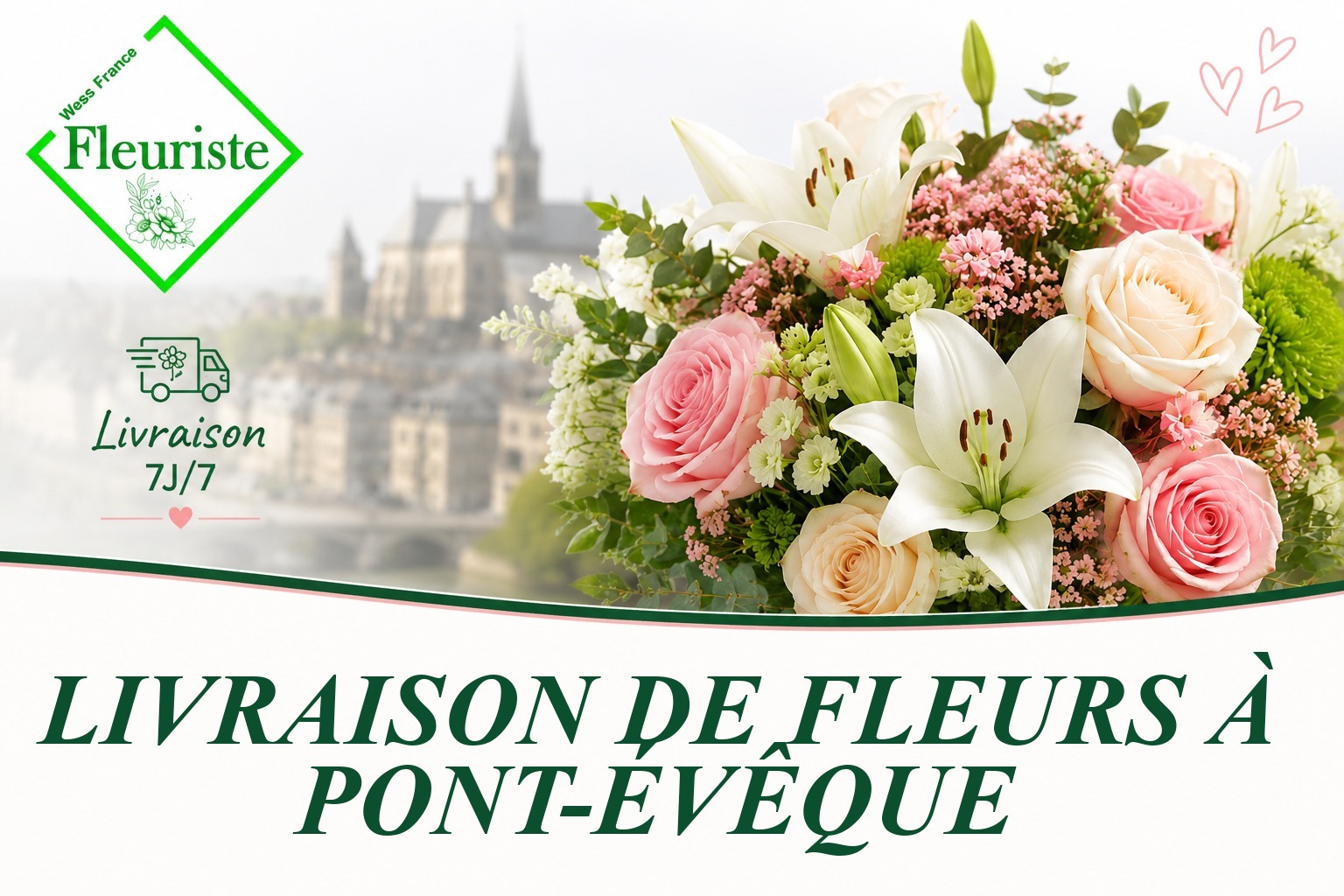 Livraison de fleurs à Pont-Évêque