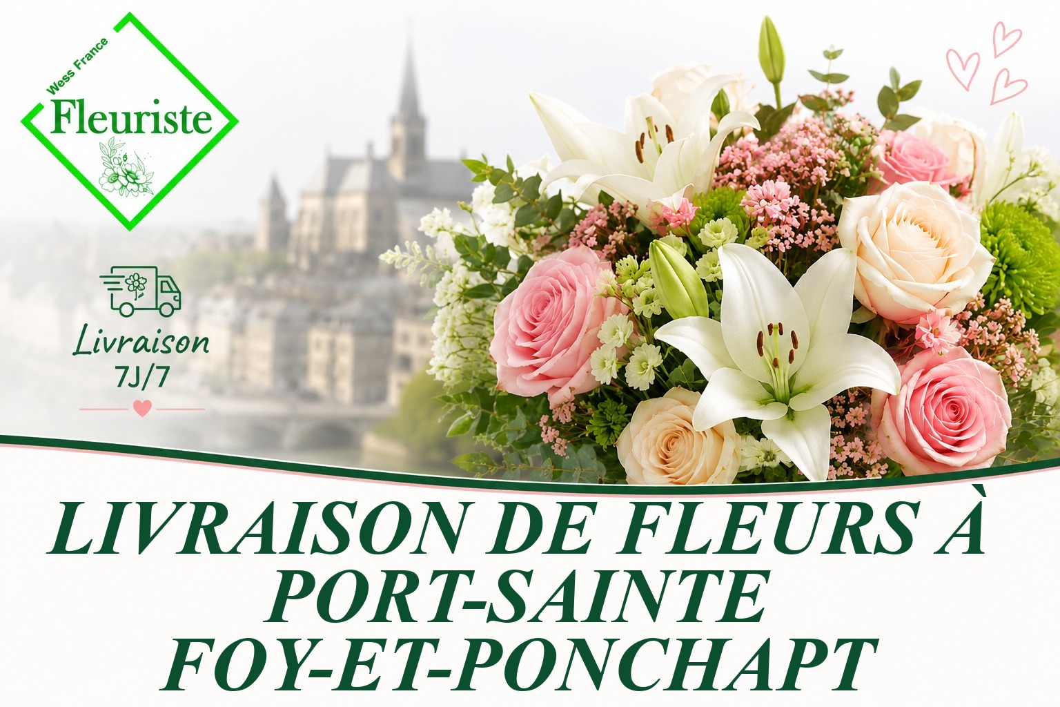Livraison de fleurs à Port-Sainte-Foy-et-Ponchapt