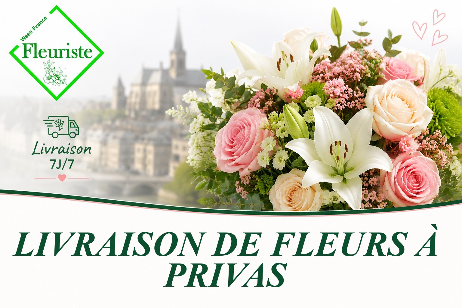 Livraison de fleurs à Privas