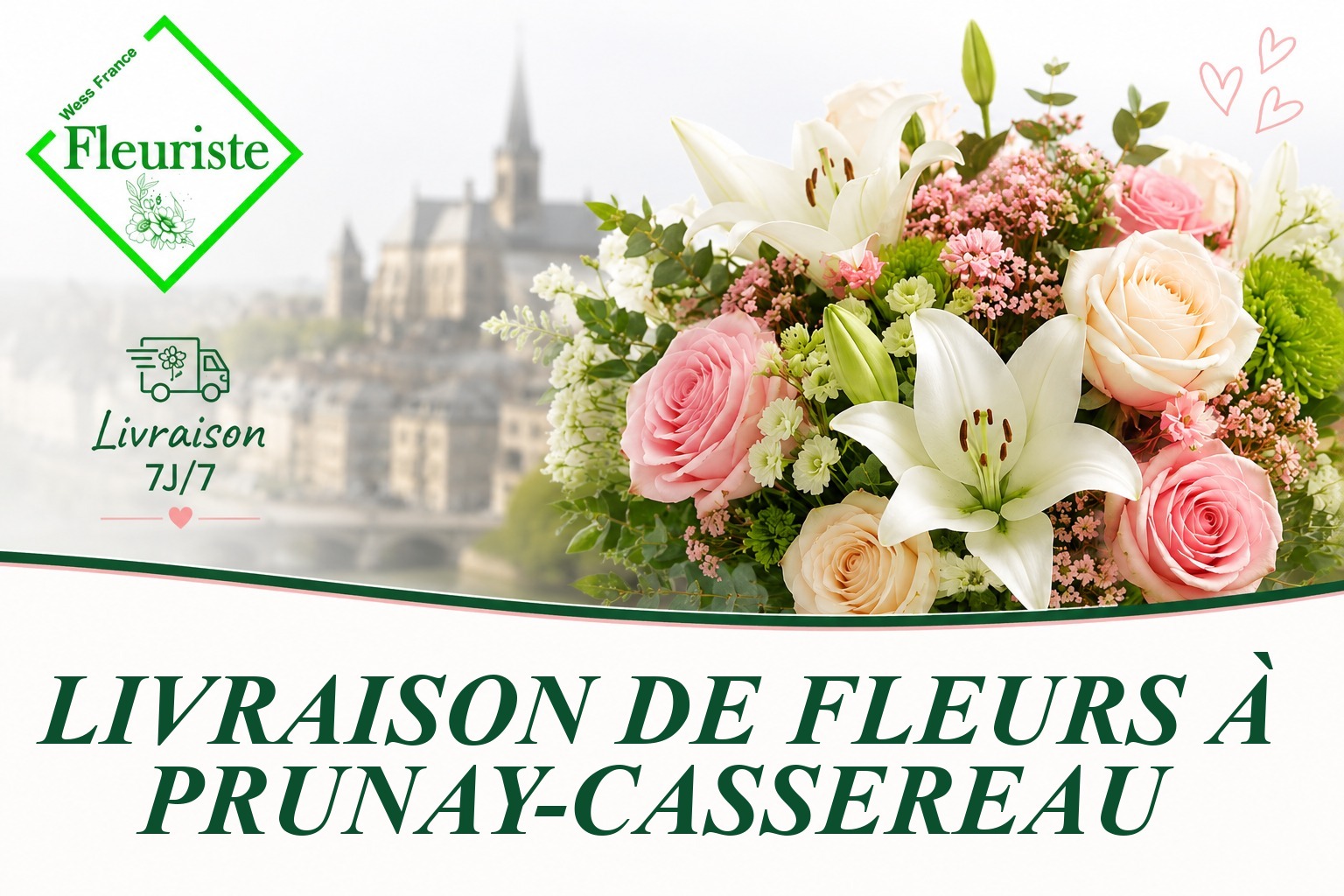 Livraison de fleurs à Prunay-Cassereau