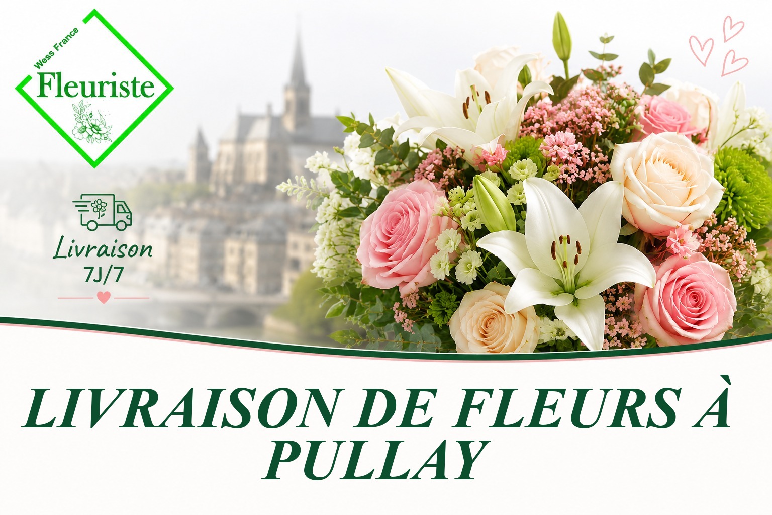 Livraison de fleurs à Pullay