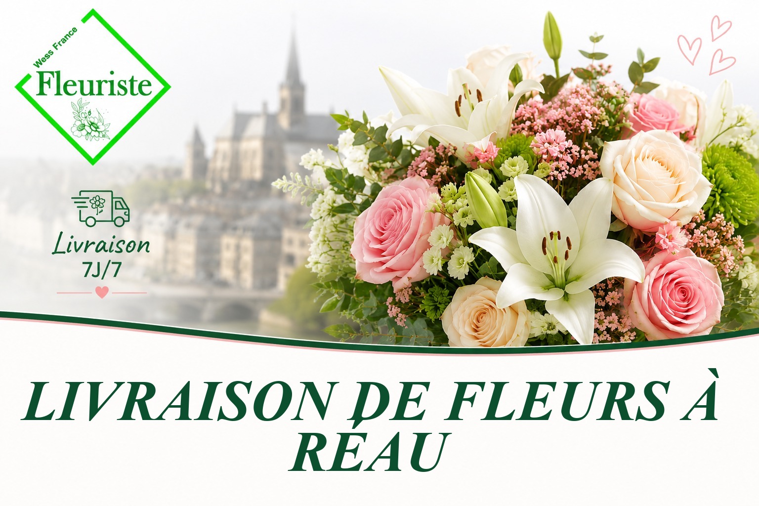 Livraison de fleurs à Réau