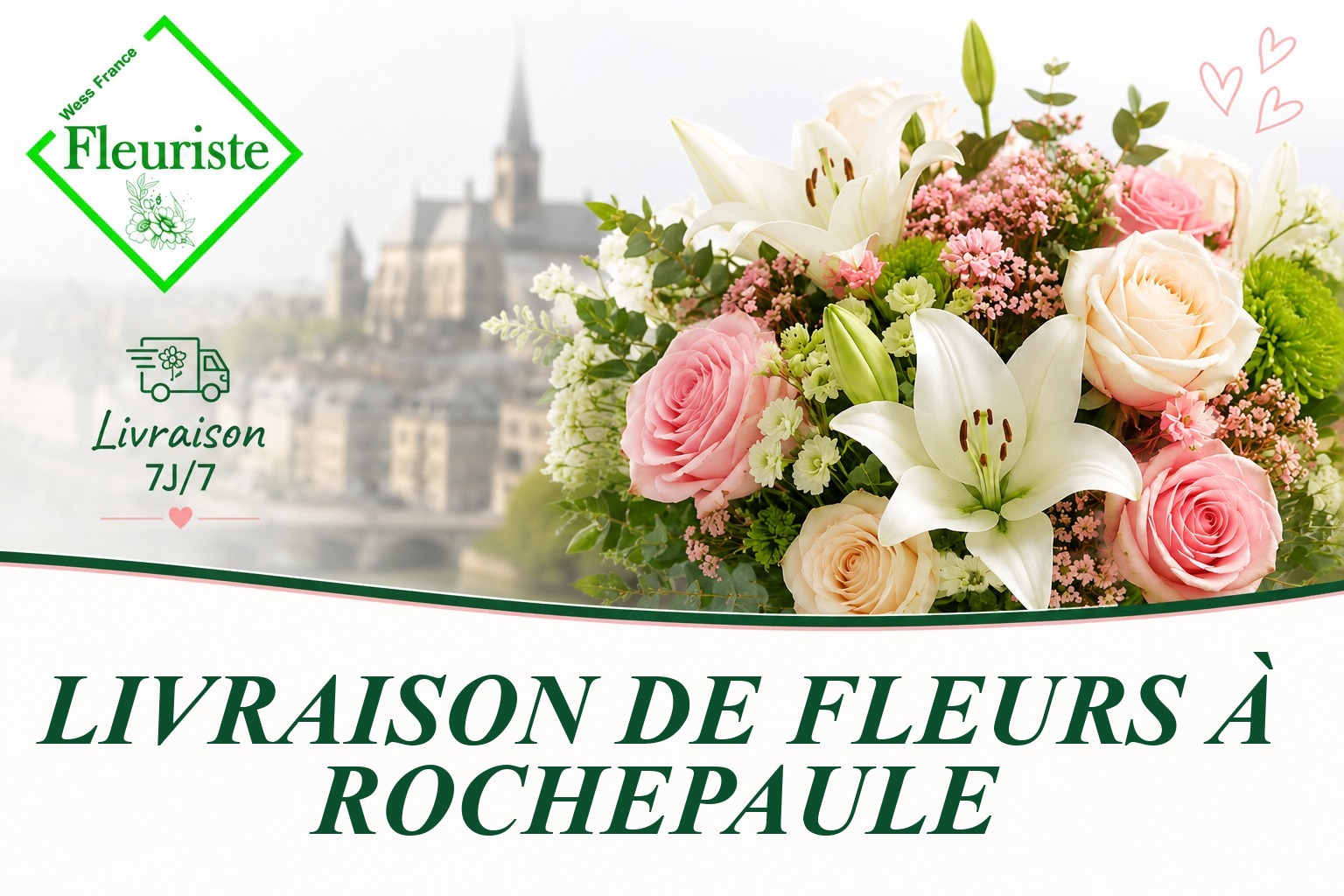 Livraison de fleurs à Rochepaule