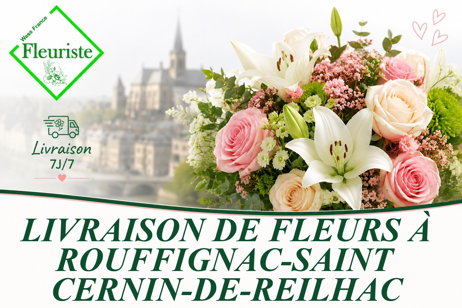 Livraison de fleurs à Rouffignac-Saint-Cernin-de-Reilhac
