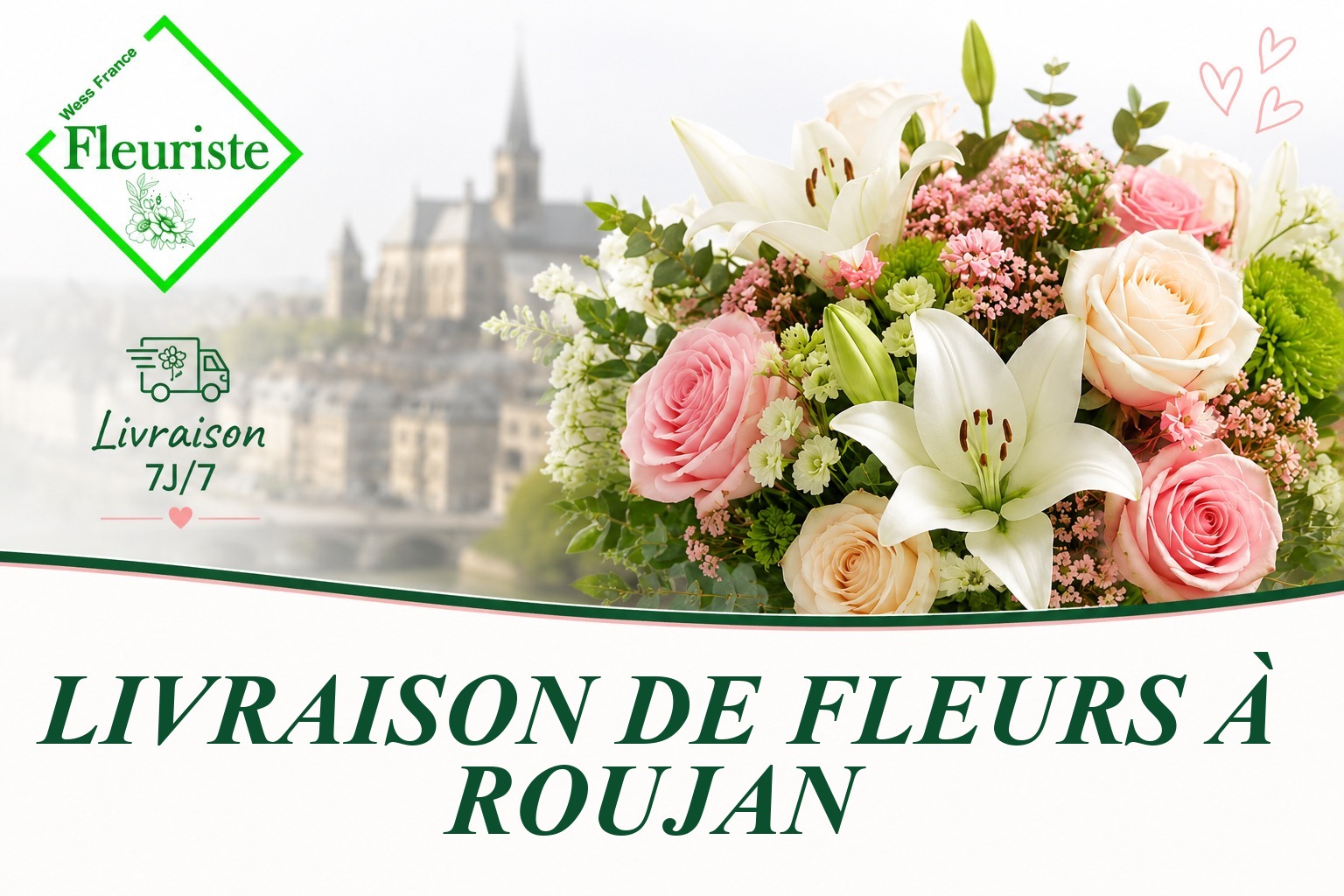 Livraison de fleurs à Roujan