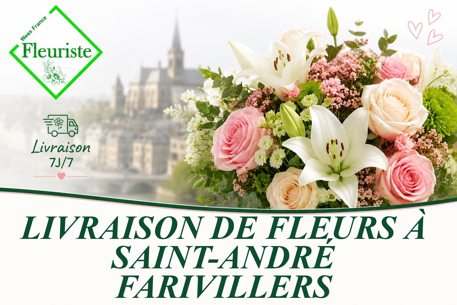 Livraison de fleurs à Saint-André-Farivillers