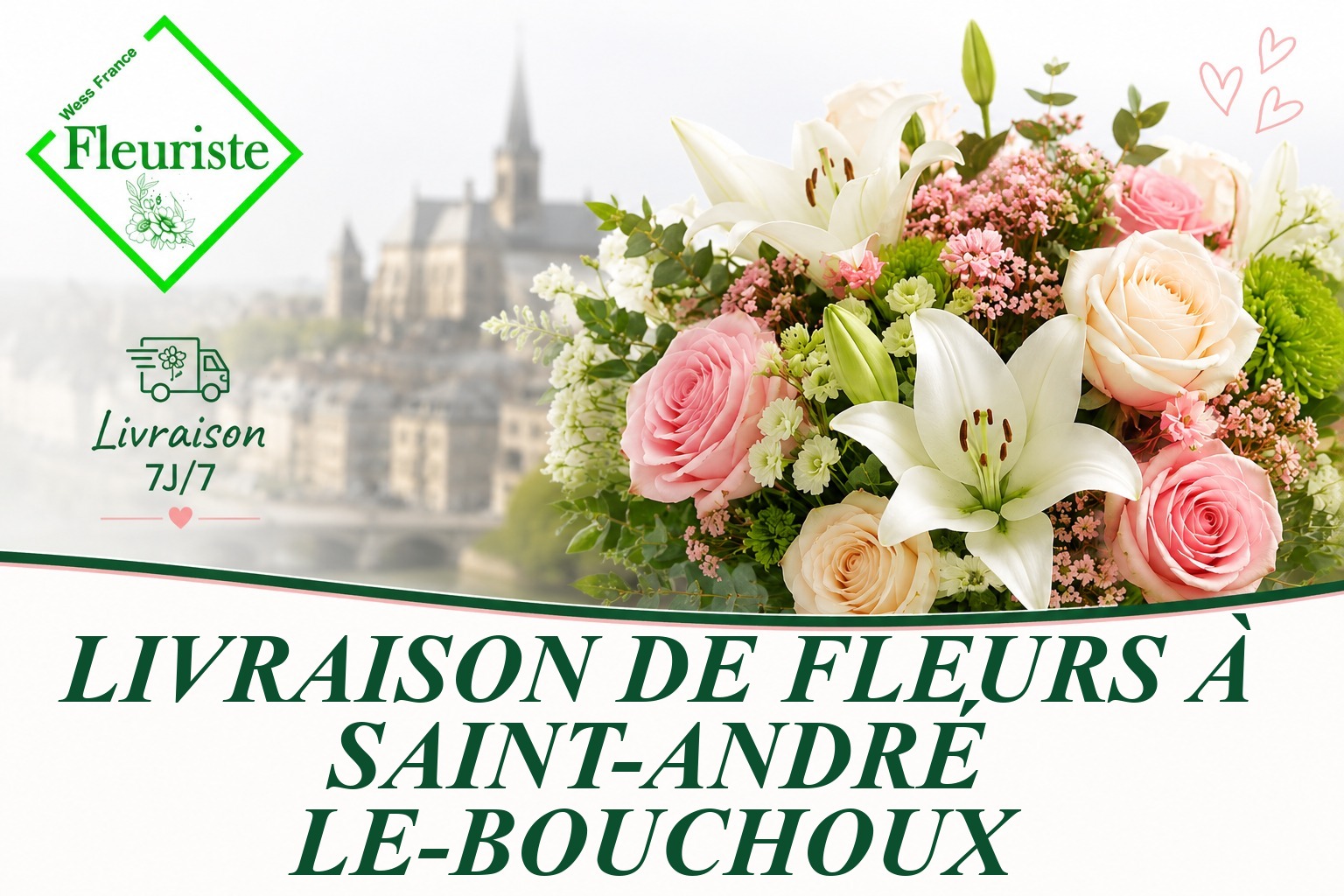 Livraison de fleurs à Saint-André-le-Bouchoux
