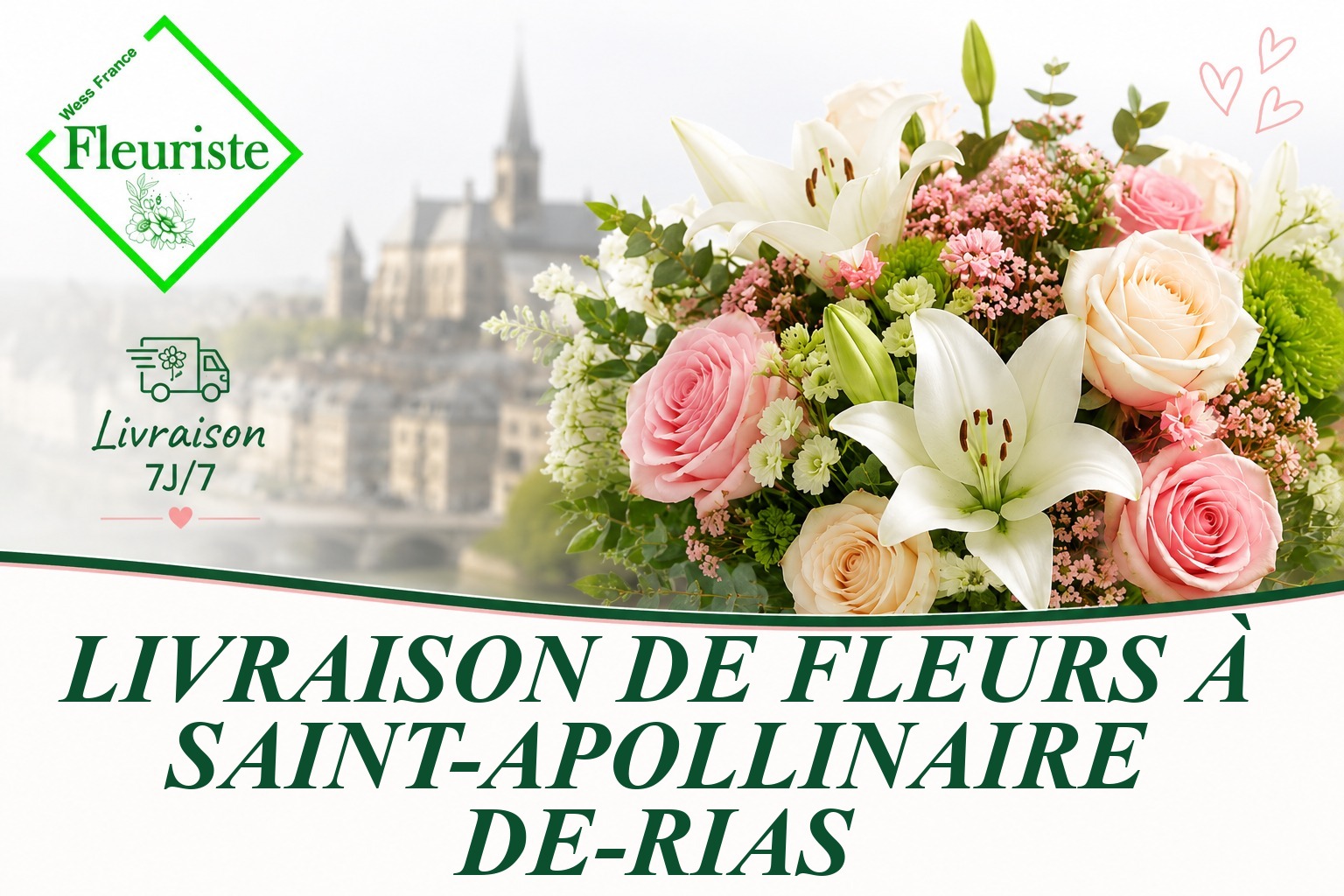 Livraison de fleurs à Saint-Apollinaire-de-Rias