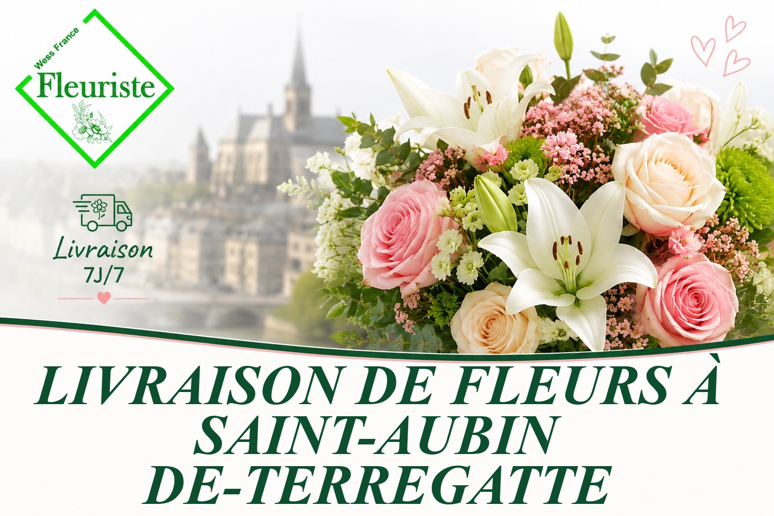 Livraison de fleurs à Saint-Aubin-de-Terregatte