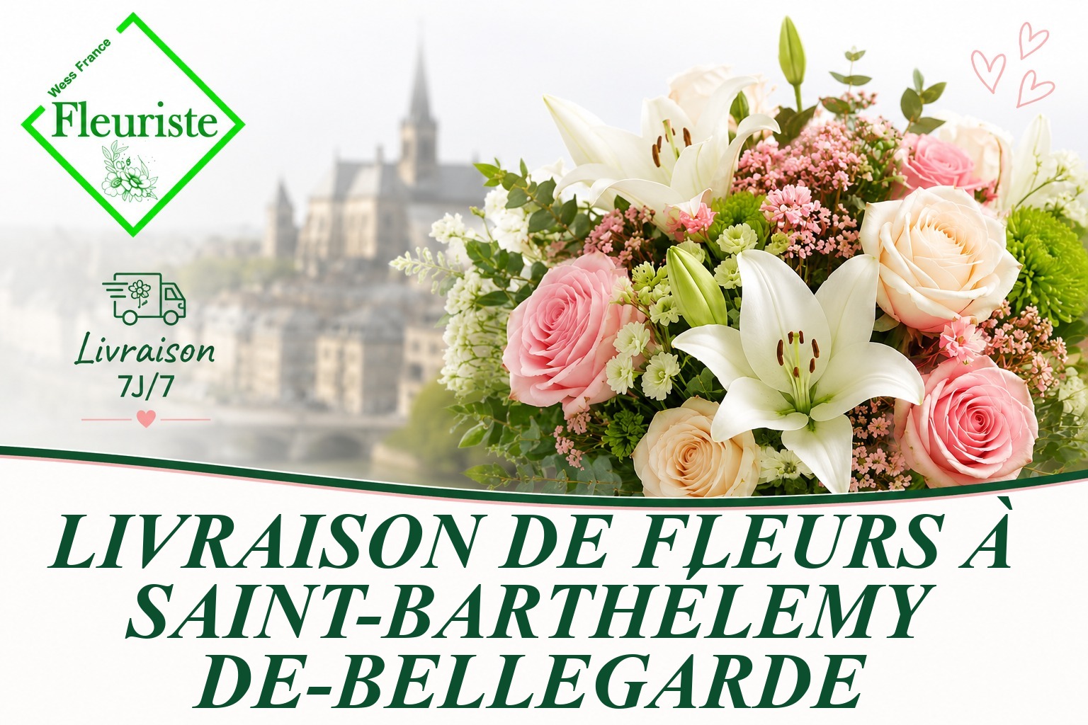 Livraison de fleurs à Saint-Barthélemy-de-Bellegarde