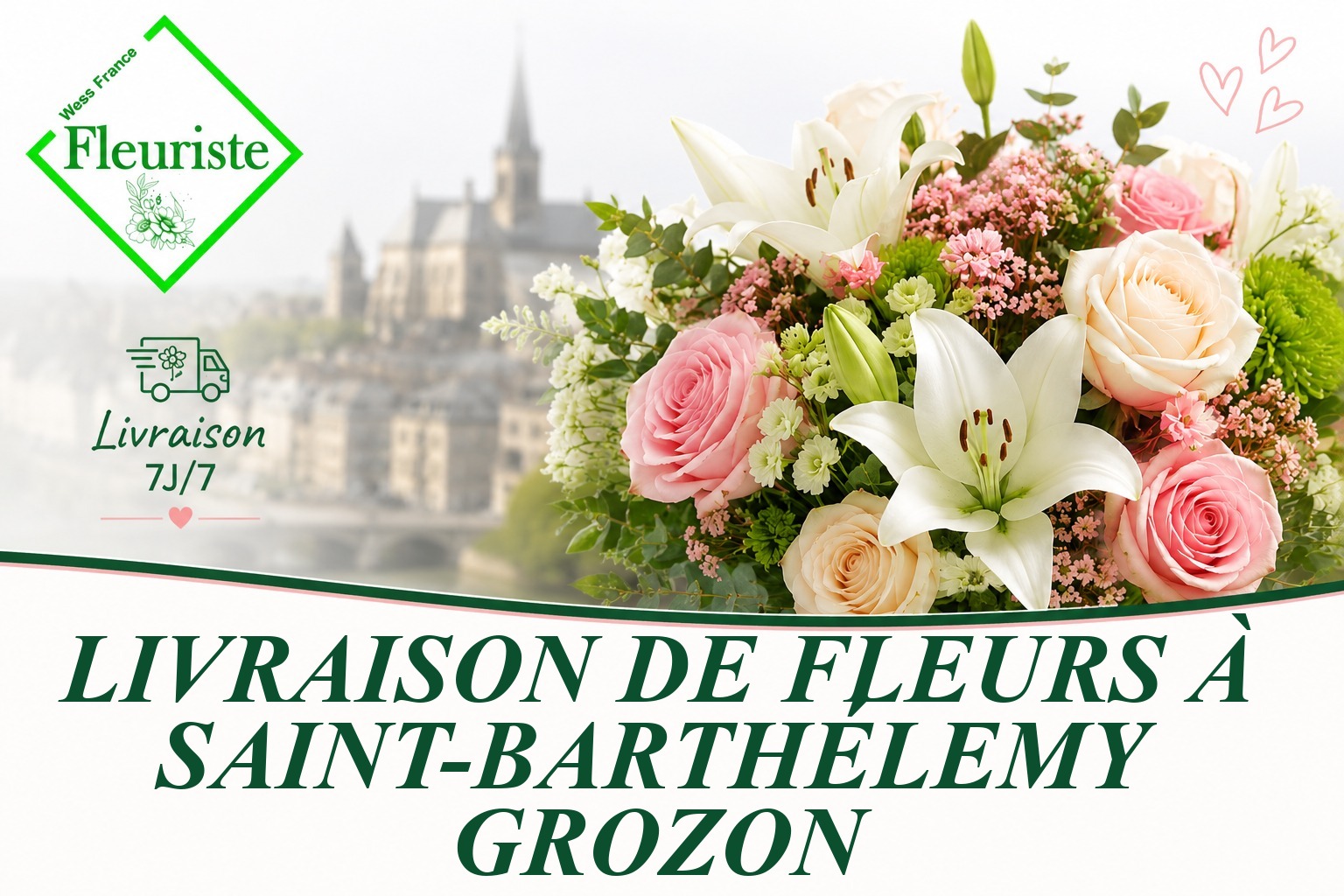 Livraison de fleurs à Saint-Barthélemy-Grozon