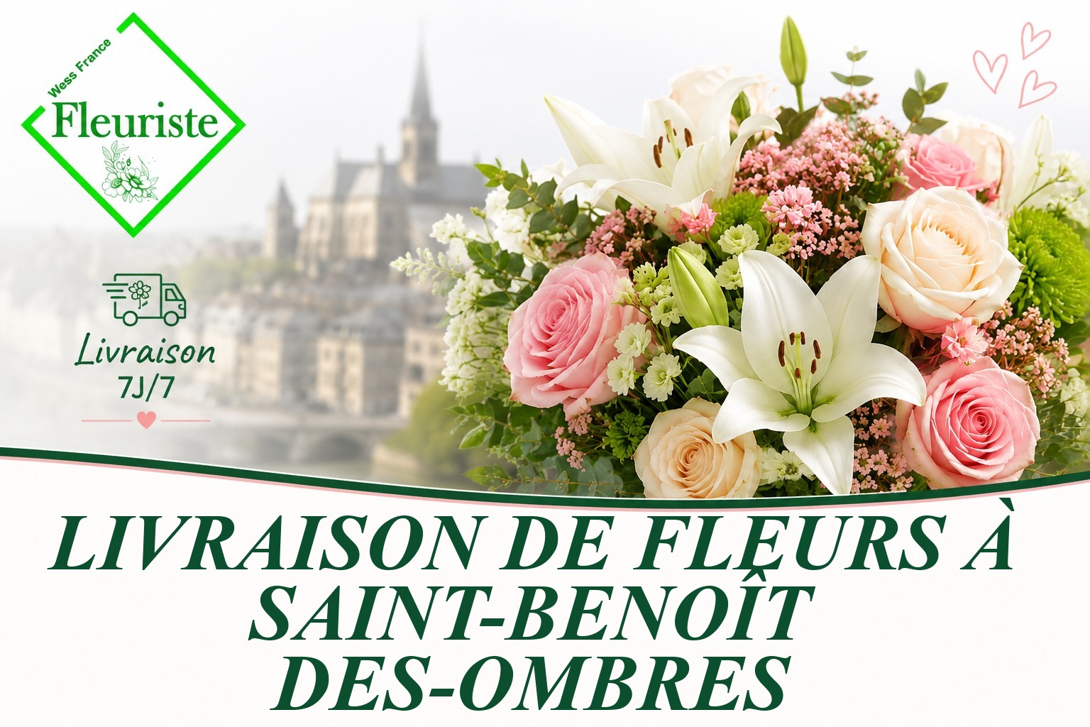 Livraison de fleurs à Saint-Benoît-des-Ombres