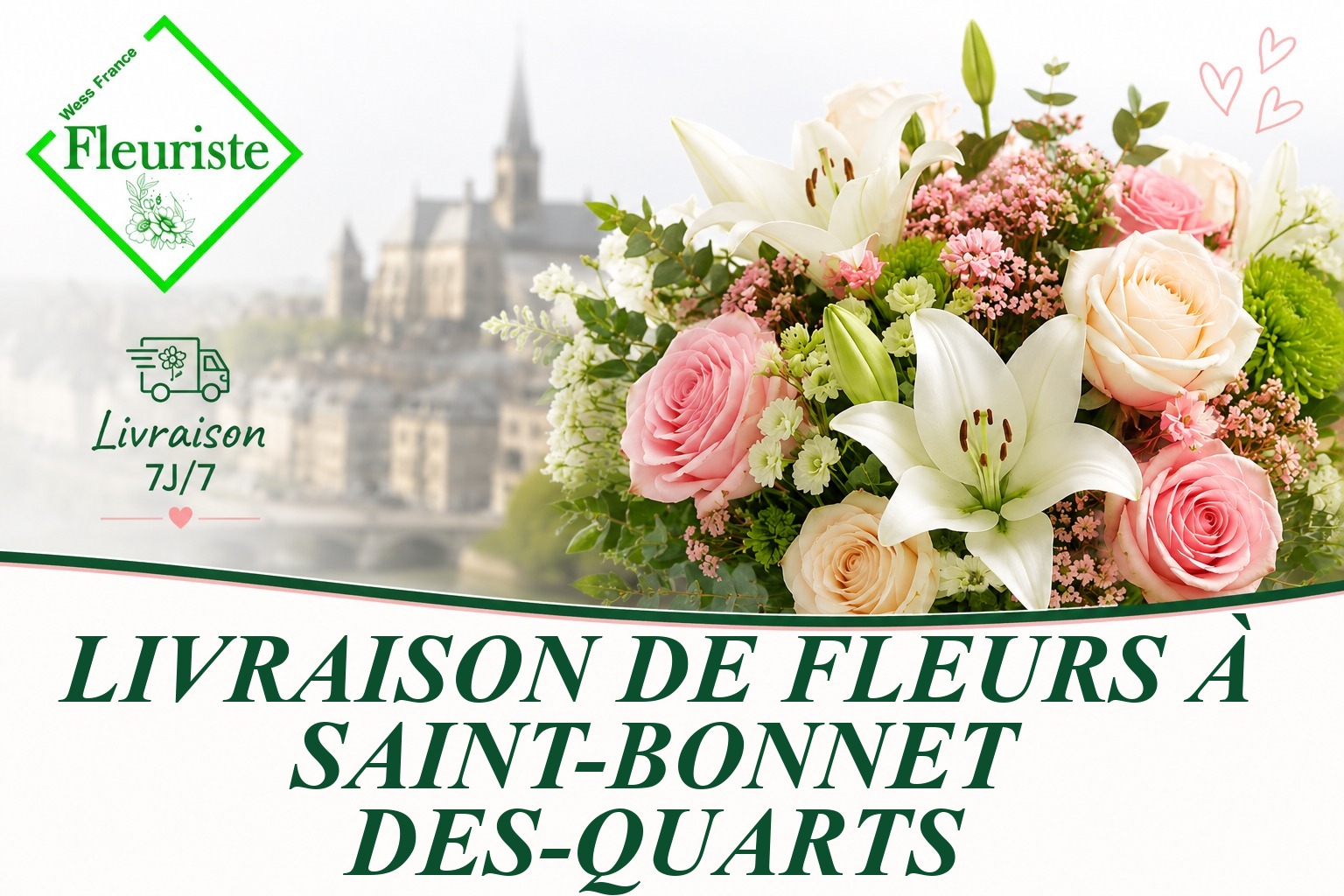 Livraison de fleurs à Saint-Bonnet-des-Quarts