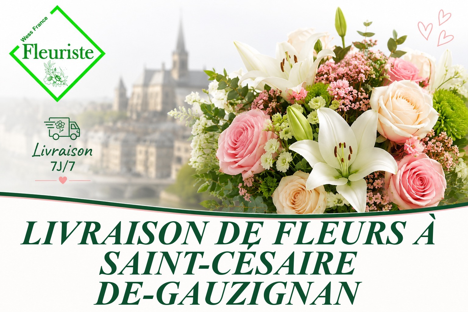 Livraison de fleurs à Saint-Césaire-de-Gauzignan