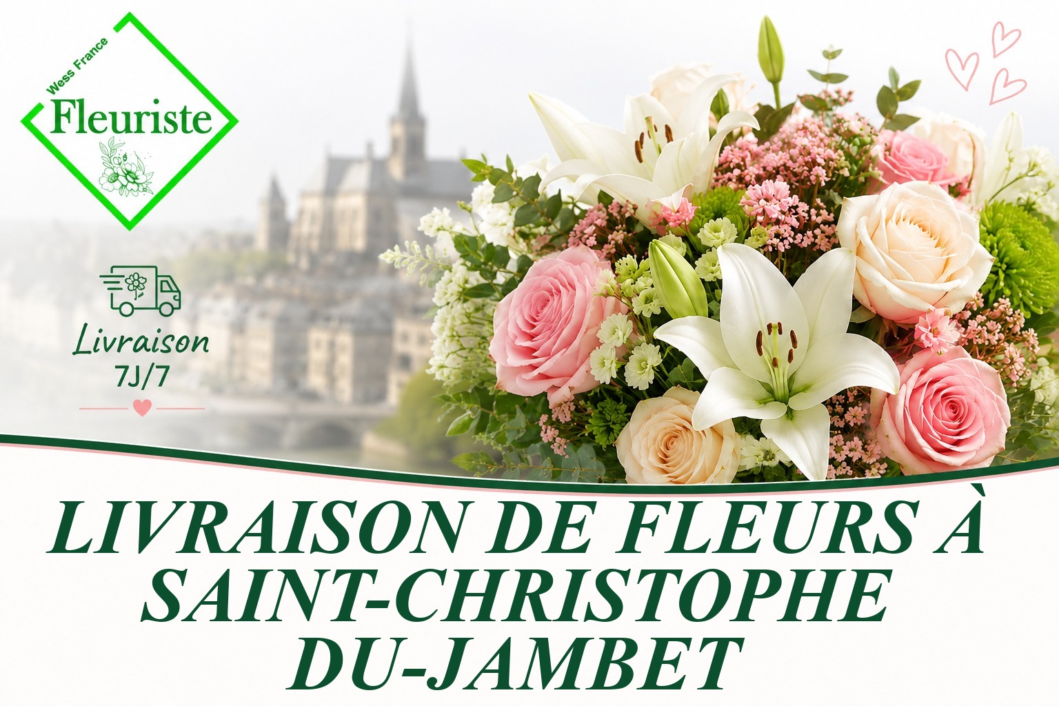 Livraison de fleurs à Saint-Christophe-du-Jambet
