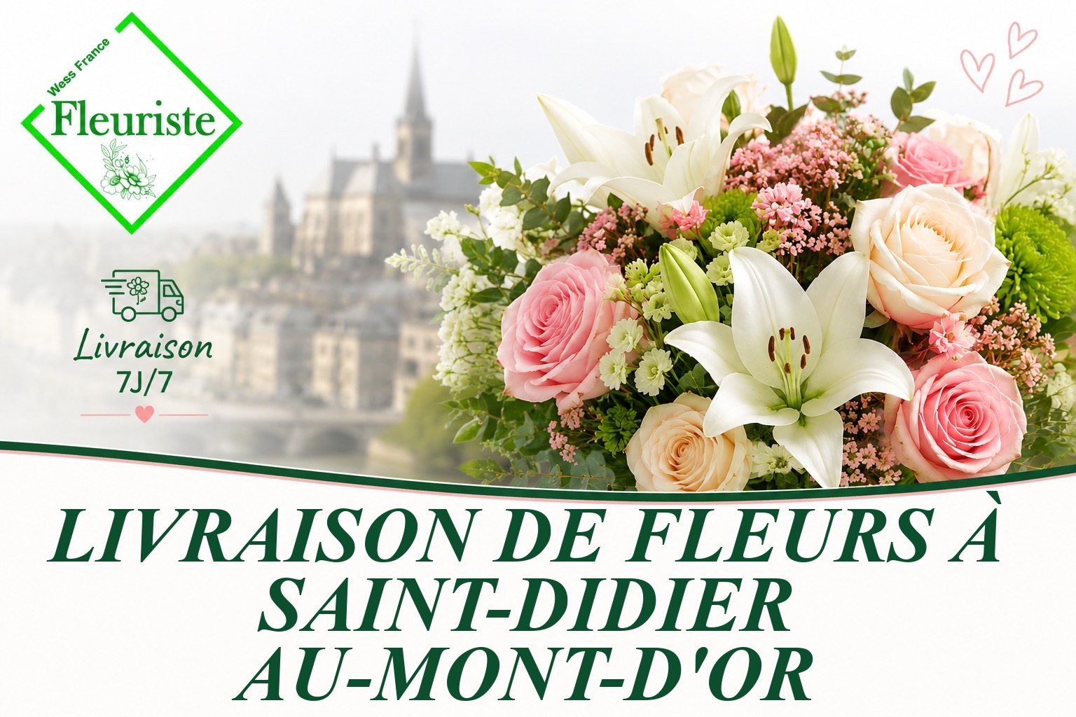 Livraison de fleurs à Saint-Didier-au-Mont-d'Or