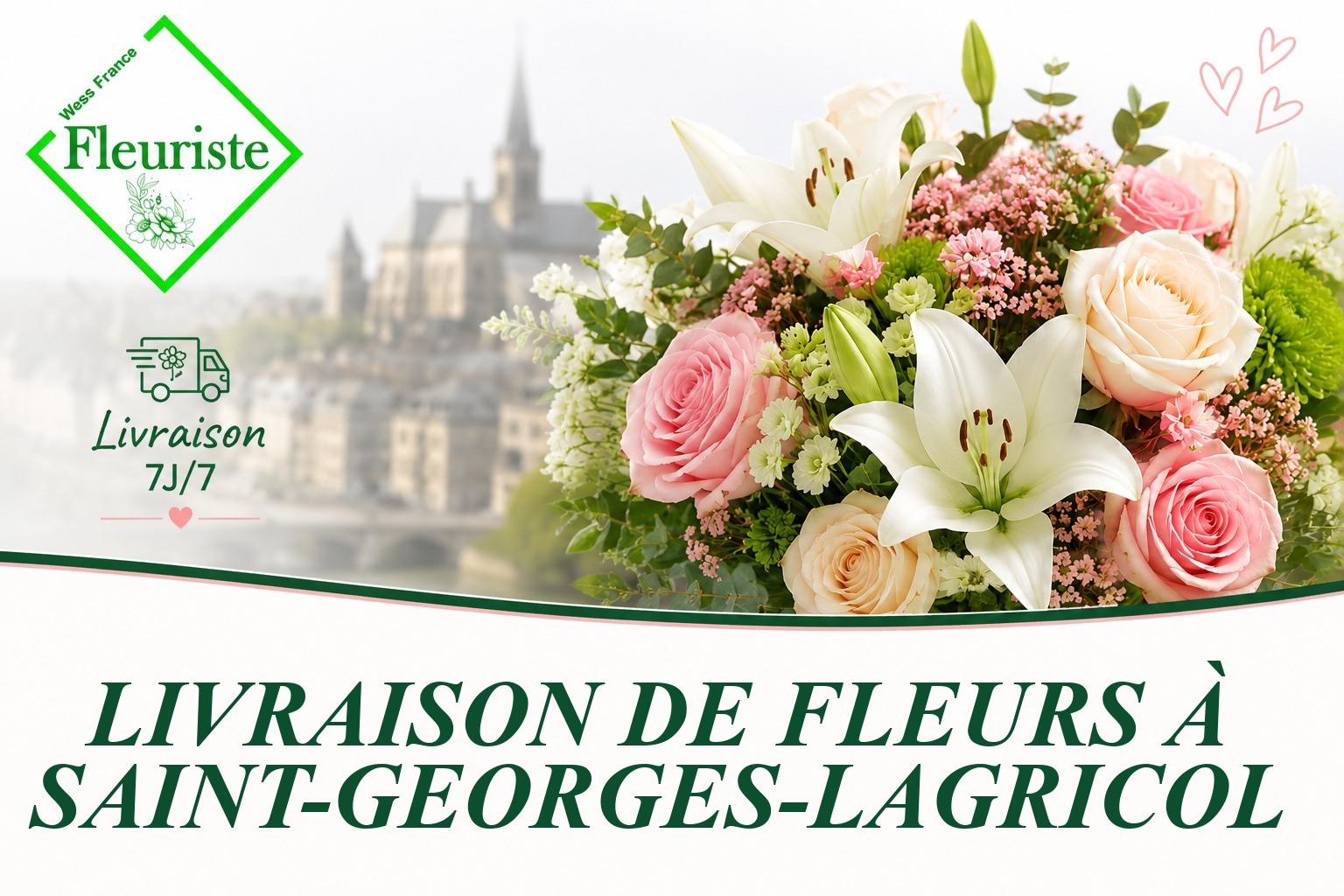 Livraison de fleurs à Saint-Georges-Lagricol
