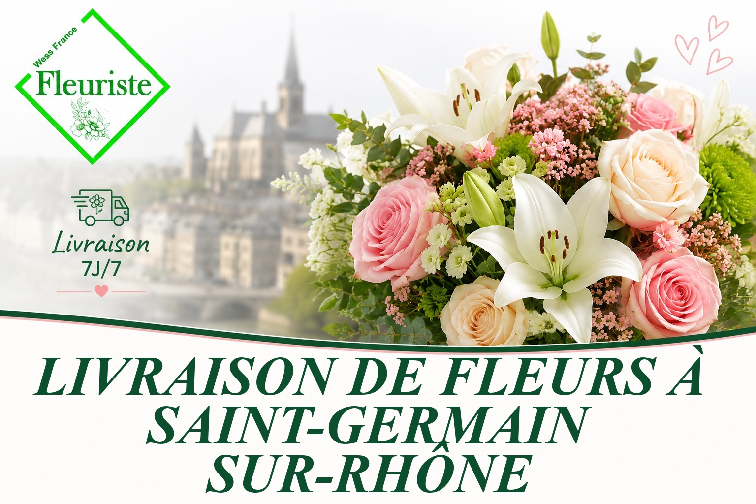 Livraison de fleurs à Saint-Germain-sur-Rhône