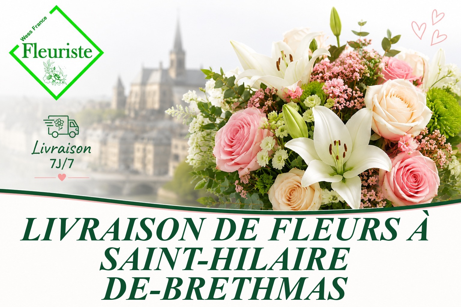Livraison de fleurs à Saint-Hilaire-de-Brethmas