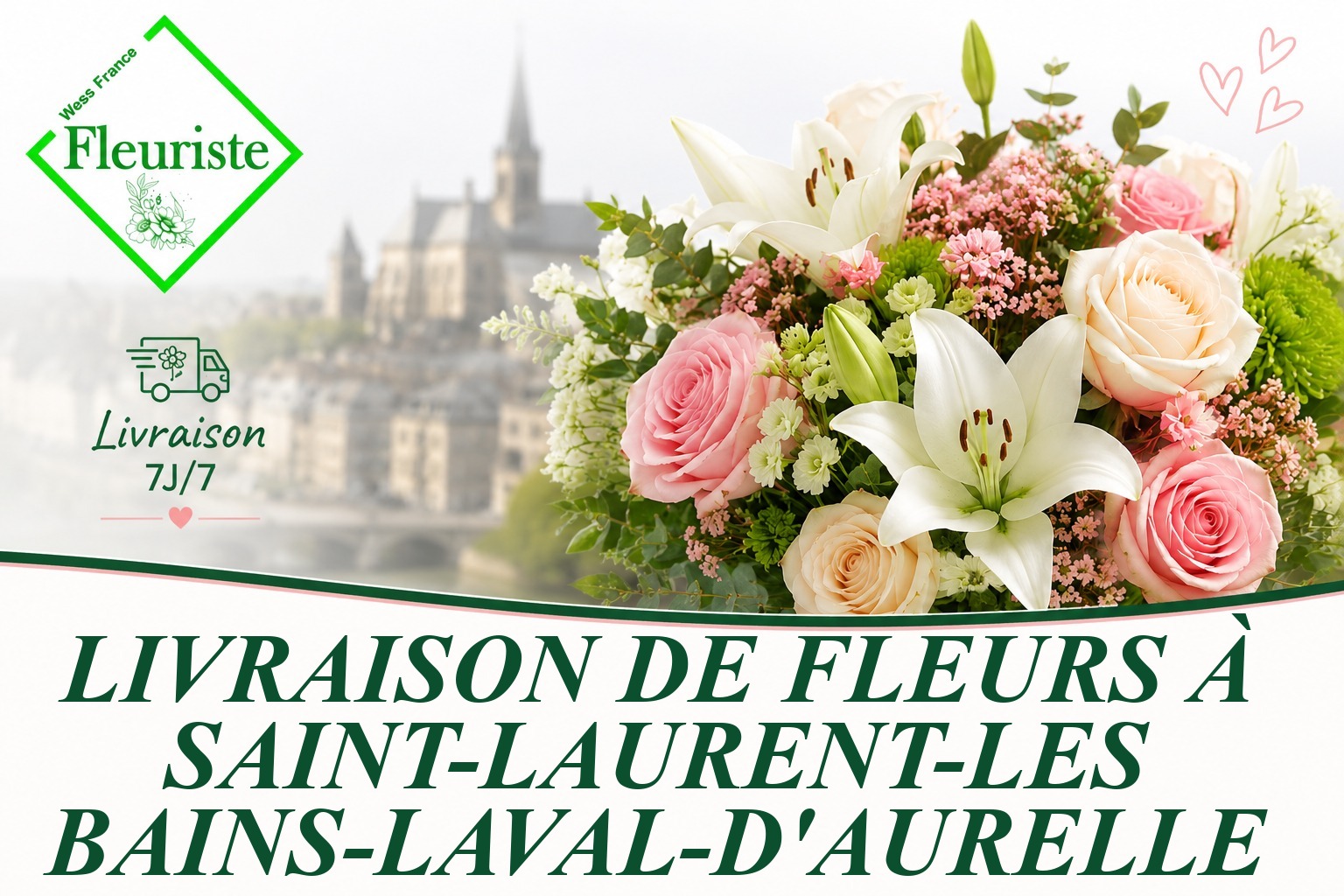 Livraison de fleurs à Saint-Laurent-les-Bains-Laval-d'Aurelle