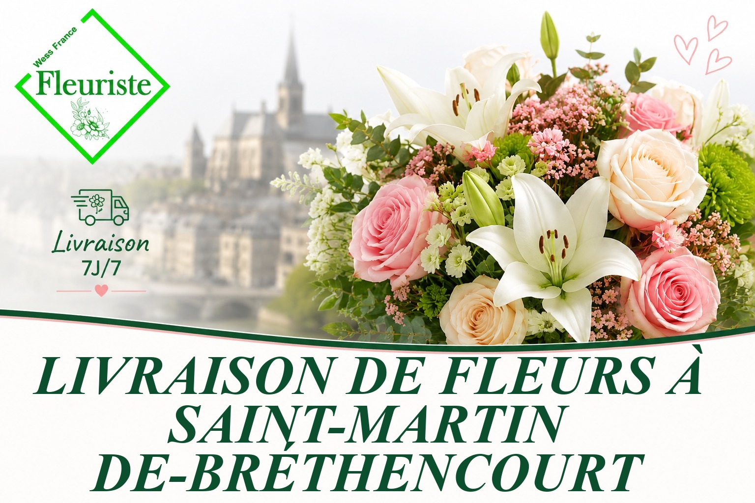 Livraison de fleurs à Saint-Martin-de-Bréthencourt