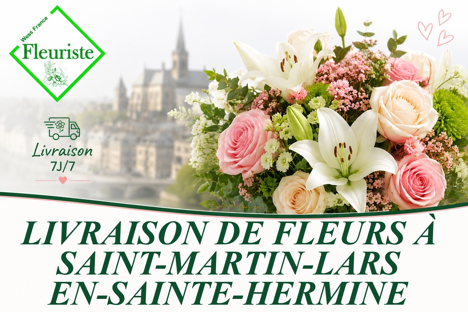 Livraison de fleurs à Saint-Martin-Lars-en-Sainte-Hermine