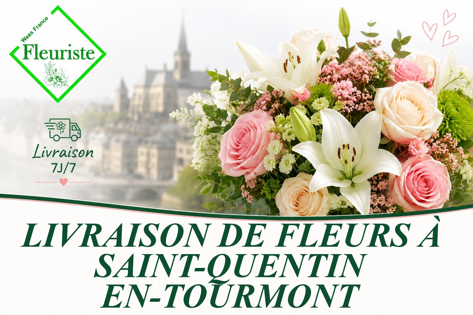 Livraison de fleurs à Saint-Quentin-en-Tourmont