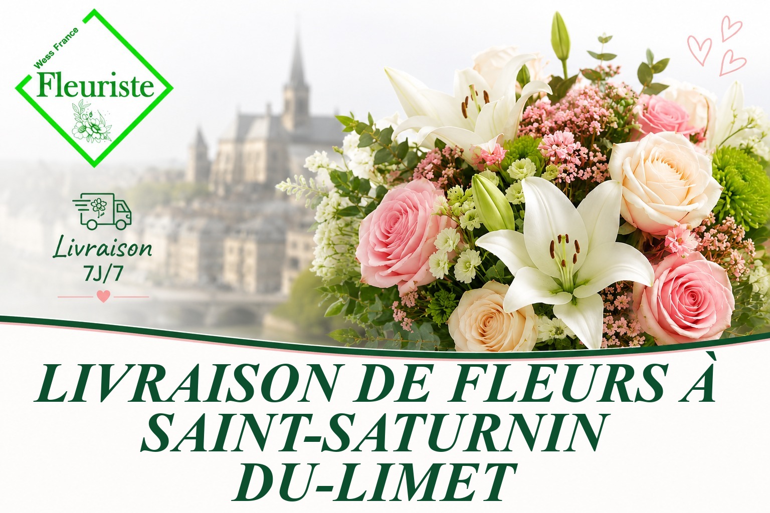Livraison de fleurs à Saint-Saturnin-du-Limet