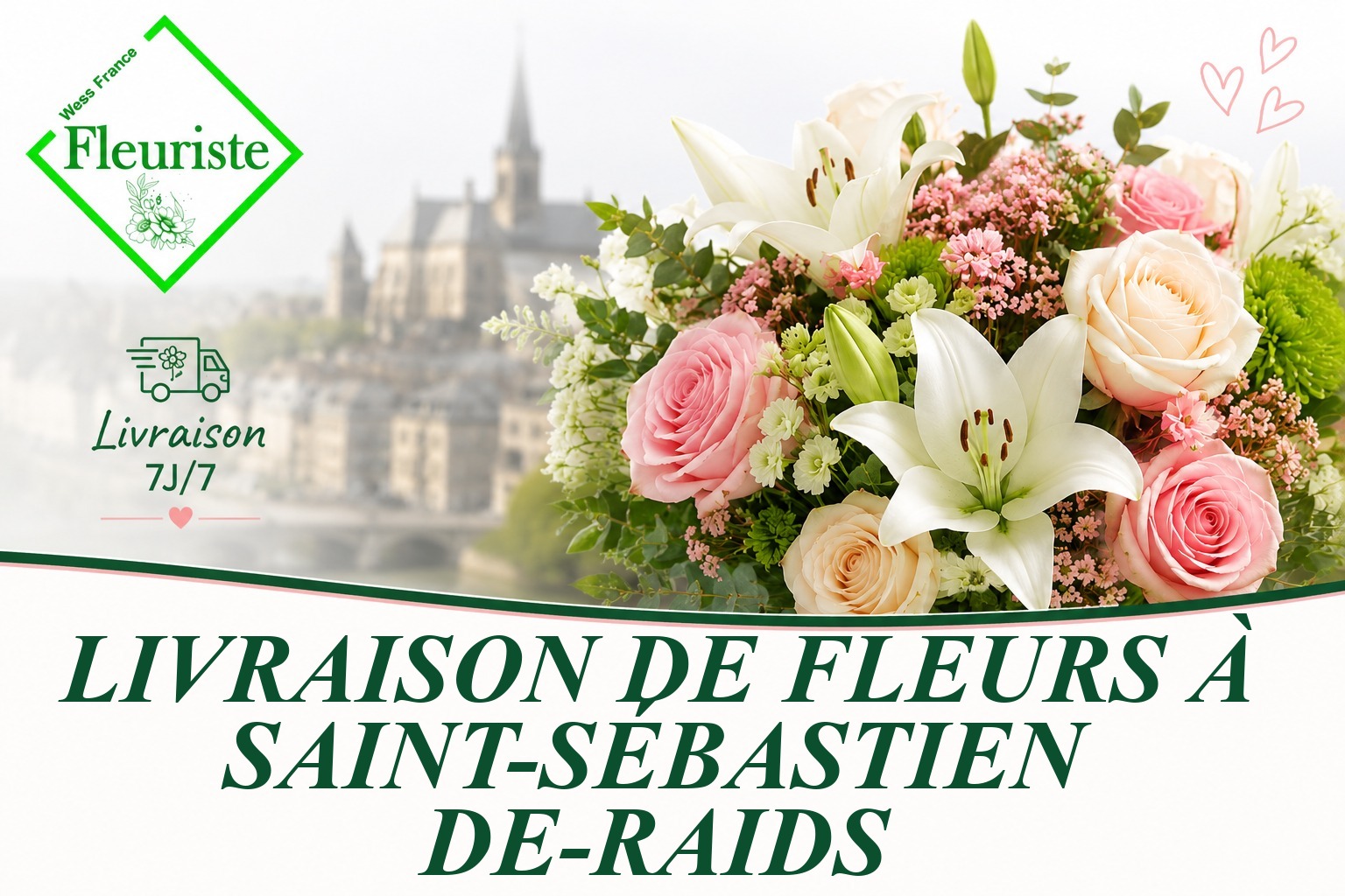 Livraison de fleurs à Saint-Sébastien-de-Raids