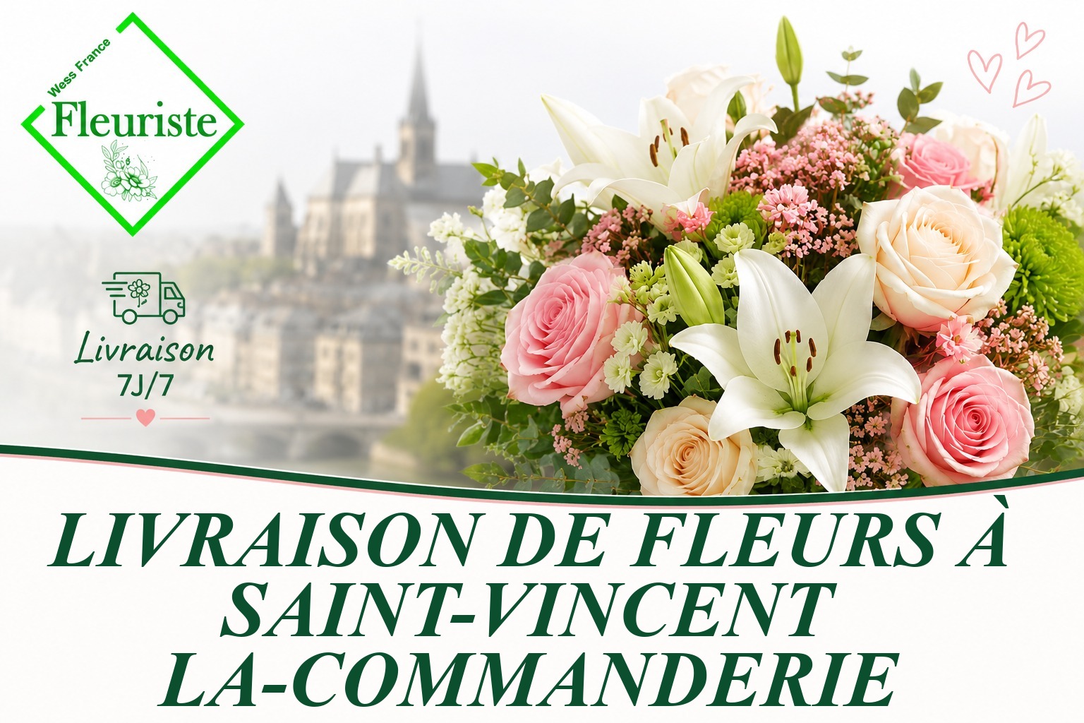 Livraison de fleurs à Saint-Vincent-la-Commanderie