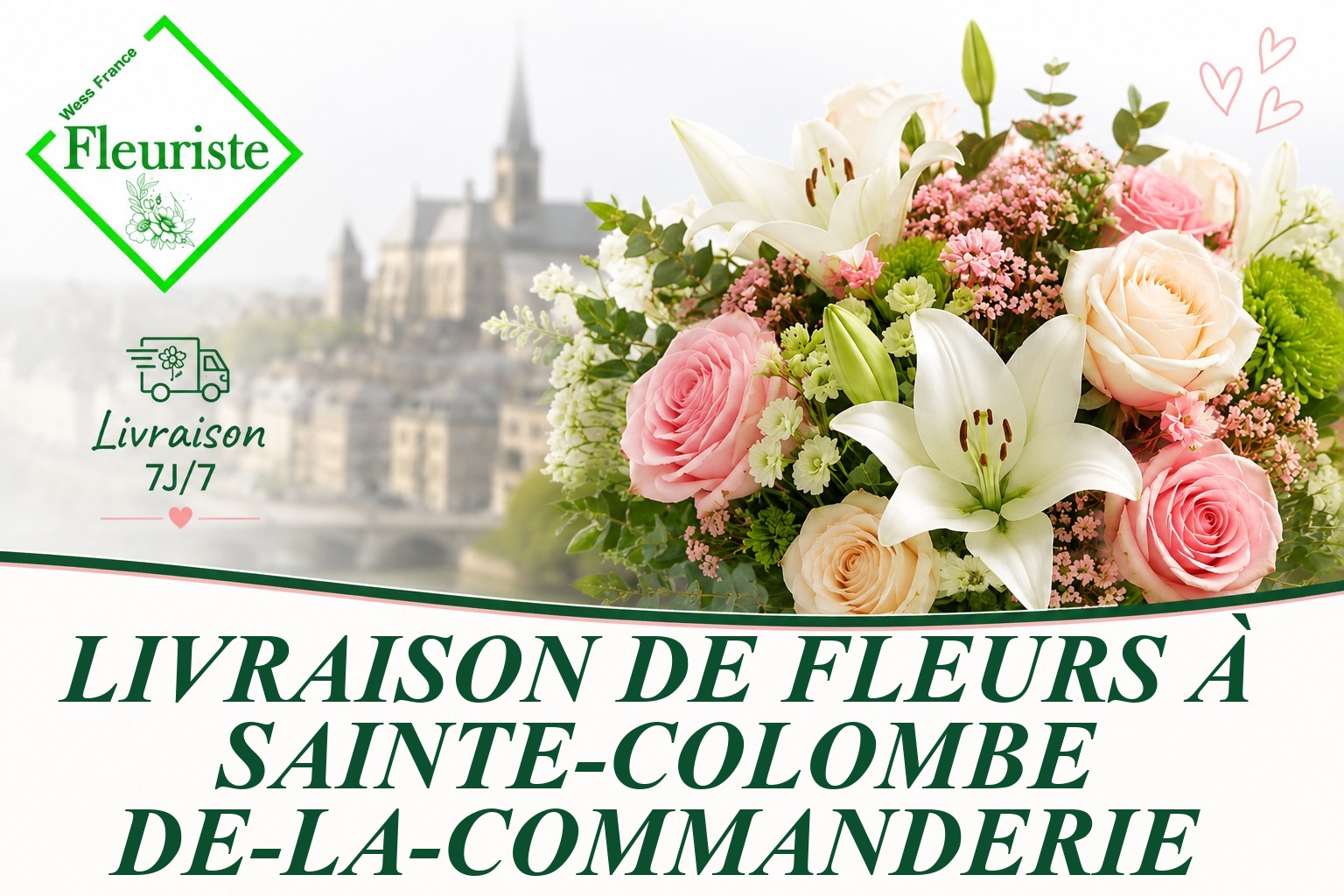 Livraison de fleurs à Sainte-Colombe-de-la-Commanderie