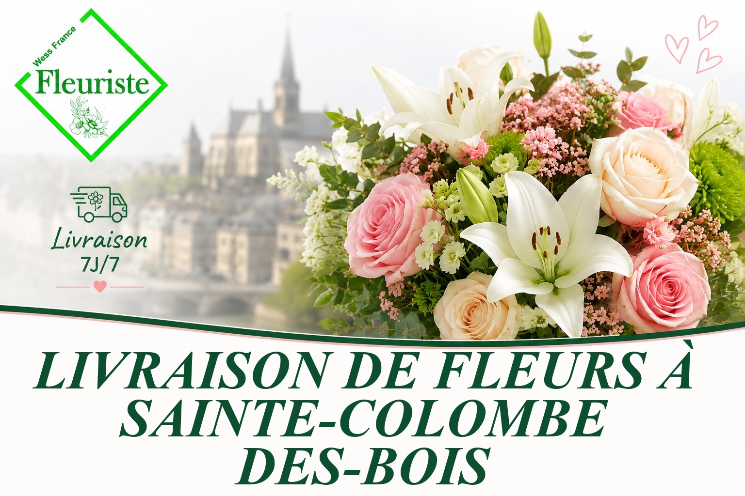 Livraison de fleurs à Sainte-Colombe-des-Bois